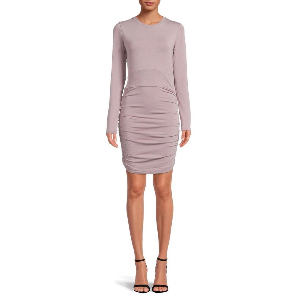 NWT Lemon & Bloom by Grey State Long Sleeve Ruched Knit Dress Sz XL Sustainable